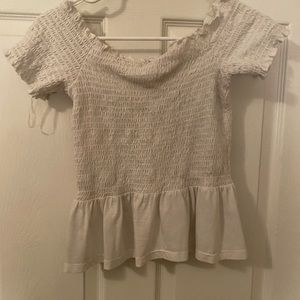 Off the shoulder peplum top